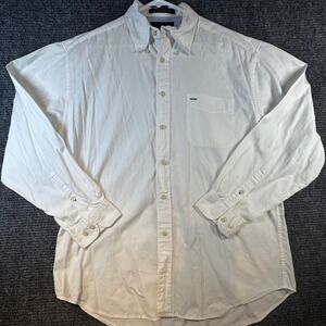 Tommy Hilfiger Golf Mens White Button Down Shirt Long Sleeve Size‎ L